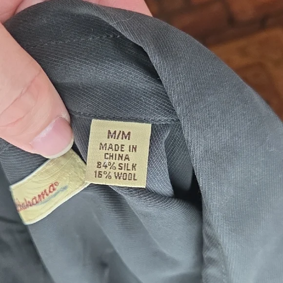 Tommy Bahama Black Casual Button-Down Shirt, Medium - Picture 5 of 7